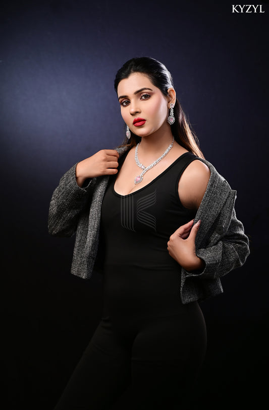 The Empress Garland Necklace - Handcrafted Pastel Pink Floral Masterpiece