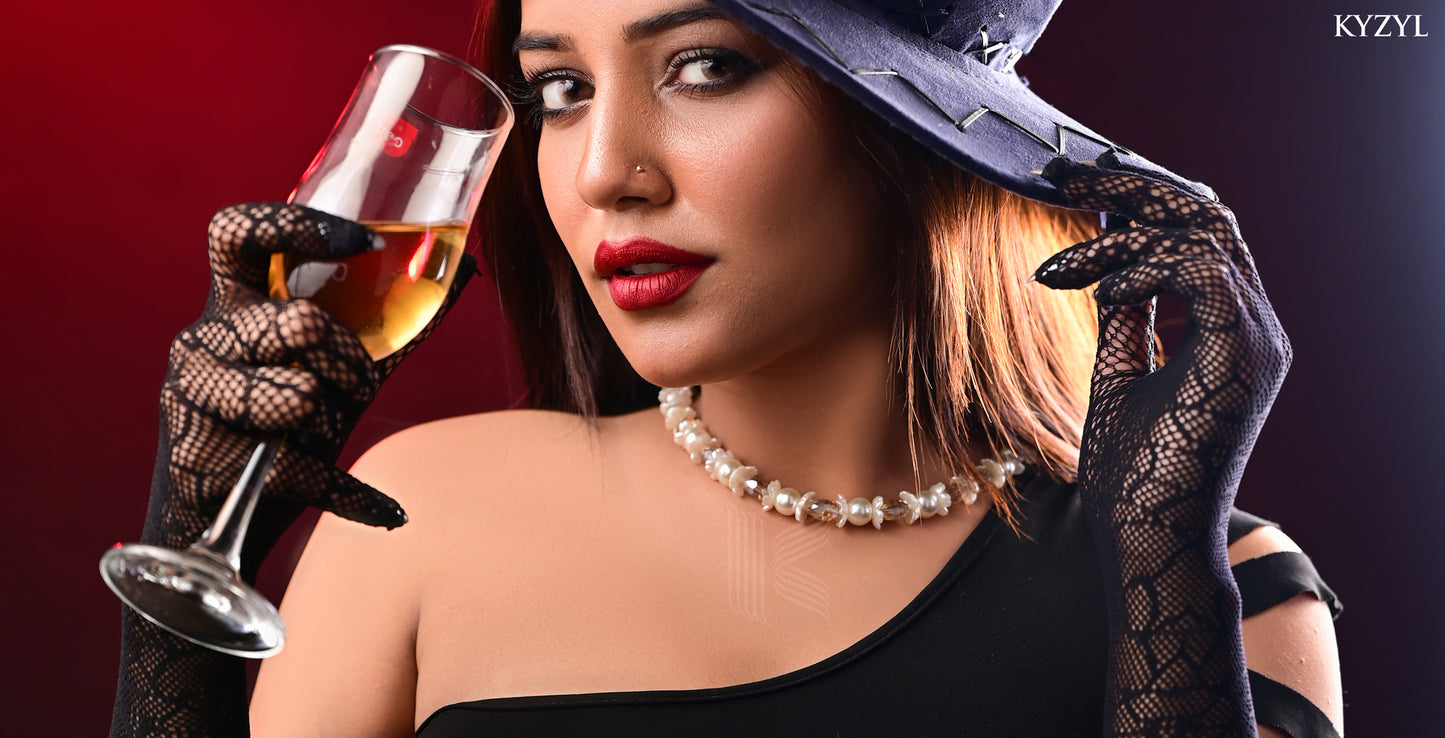 The Golden Dusk Mala - A Timeless Celebration of Golden Hour Glow