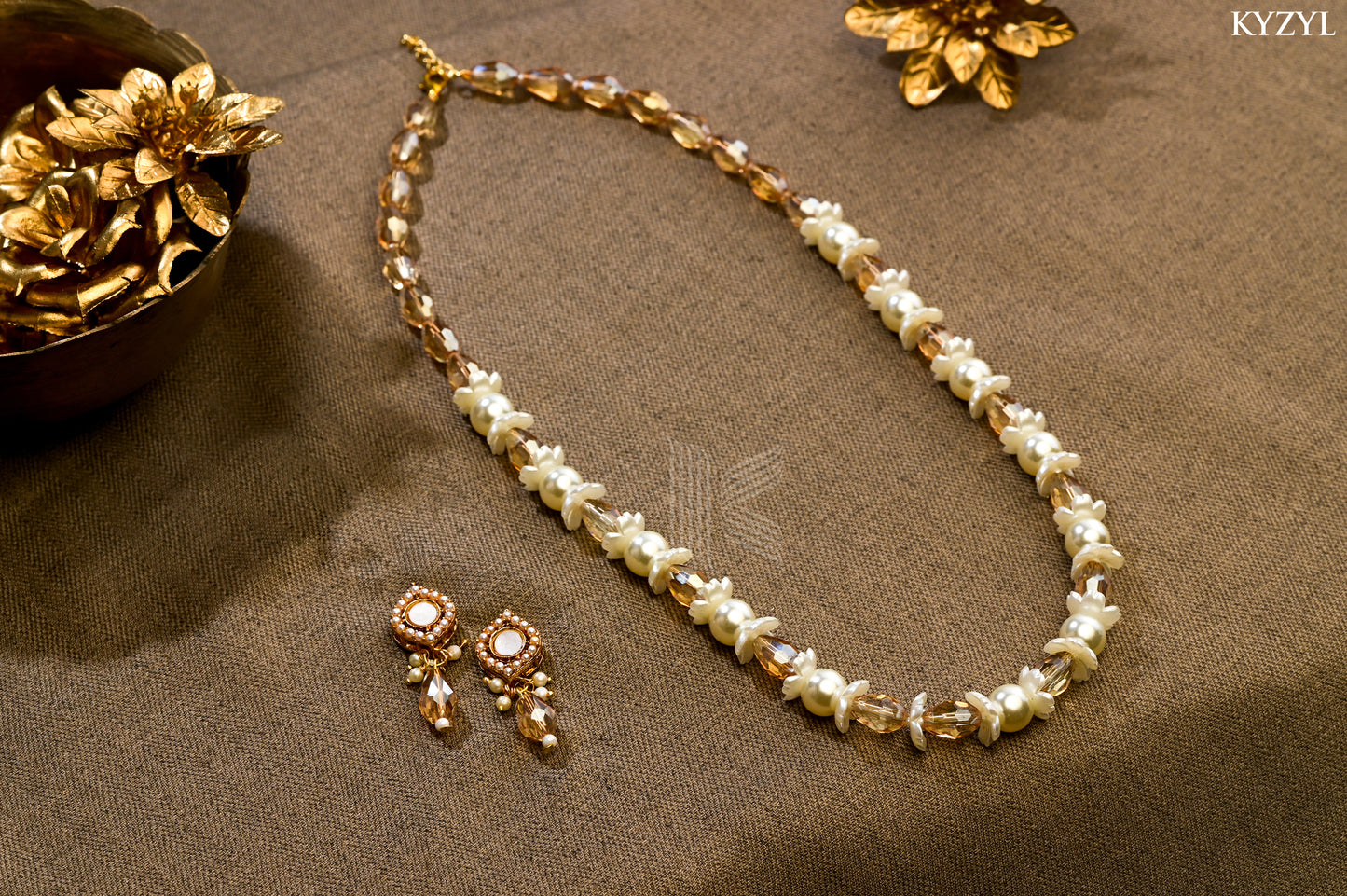 The Golden Dusk Mala - A Timeless Celebration of Golden Hour Glow