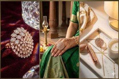 The Royal Solstice – A Symphony of Rose Gold & Radiant Crystals